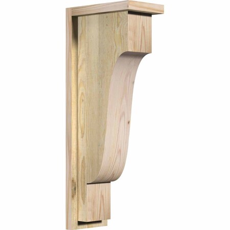 Ekena Millwork Newport Rough Sawn Corbel w/Backplate, Douglas Fir, 6"W x 10"D x 26"H COR06X10X26NEW01RDF